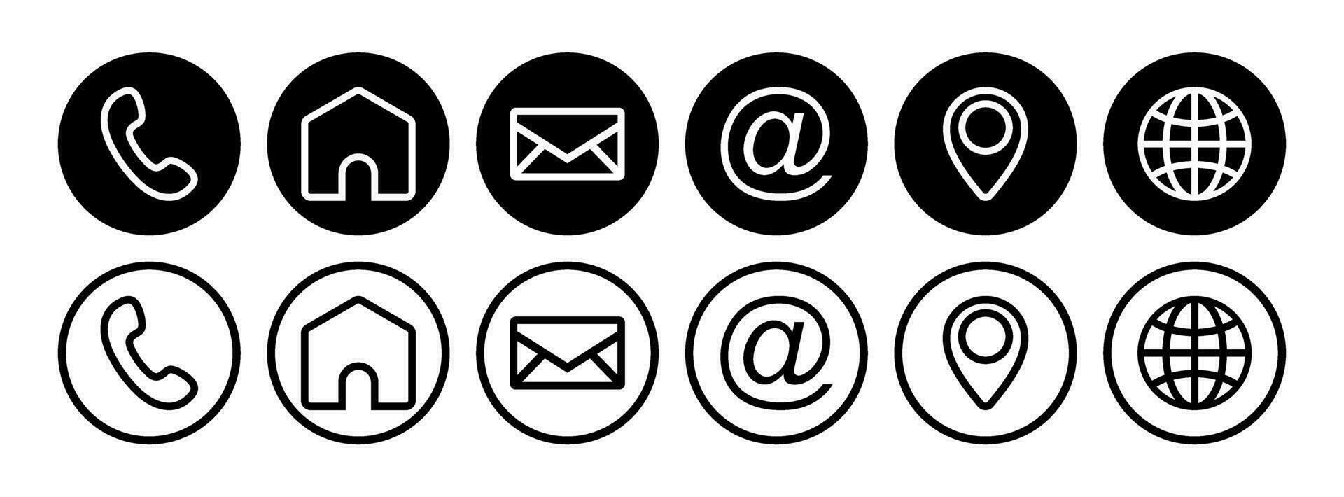 contact information and personal data icon vector