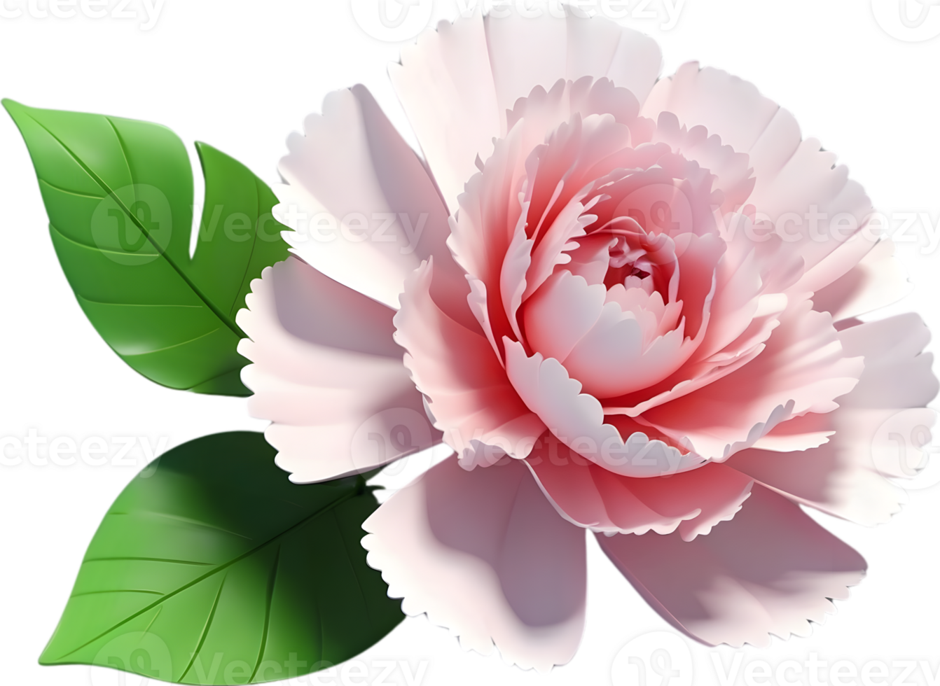 AI generated pink carnation flower clipart png