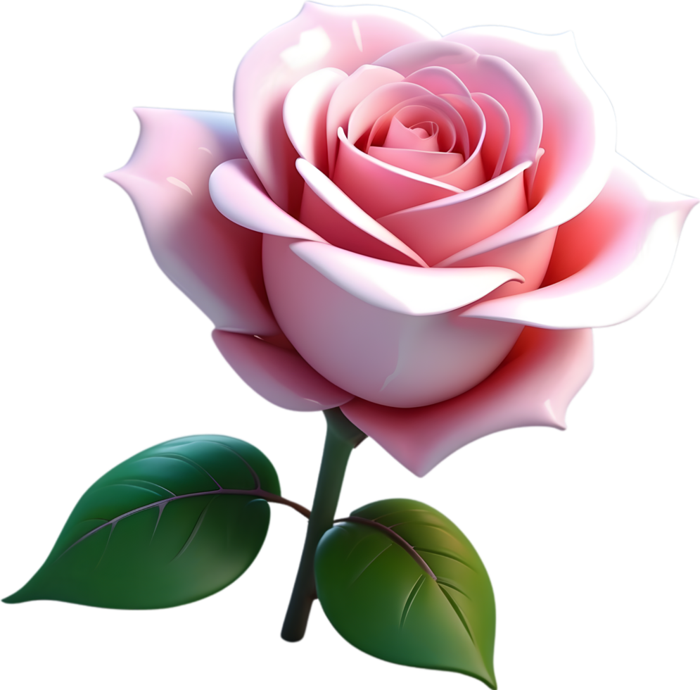 AI generated rose on transparent background png