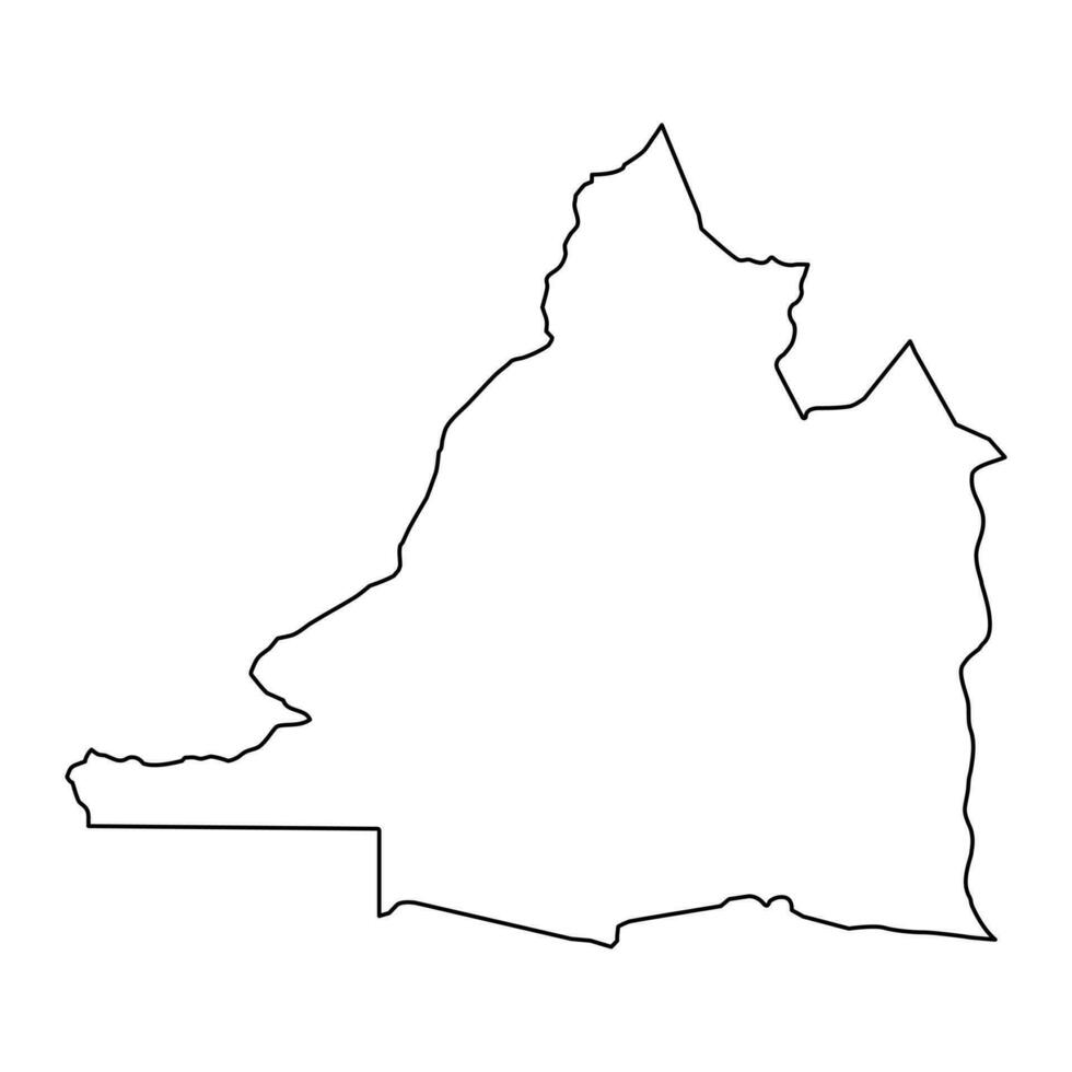 Banteay Meanchey province map, administrative division of Cambodia. Vector illustration.