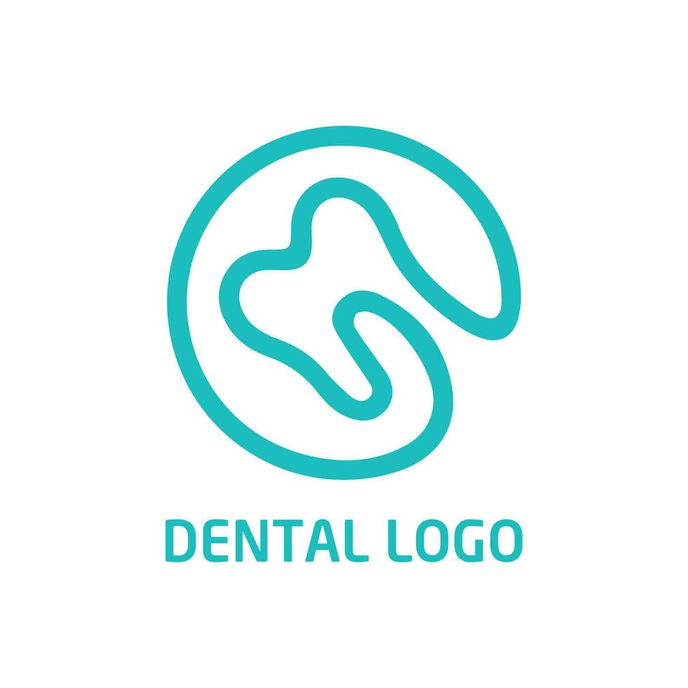 Dental Clinic logo, Dentist logo, Tooth Abstract logo design vector template