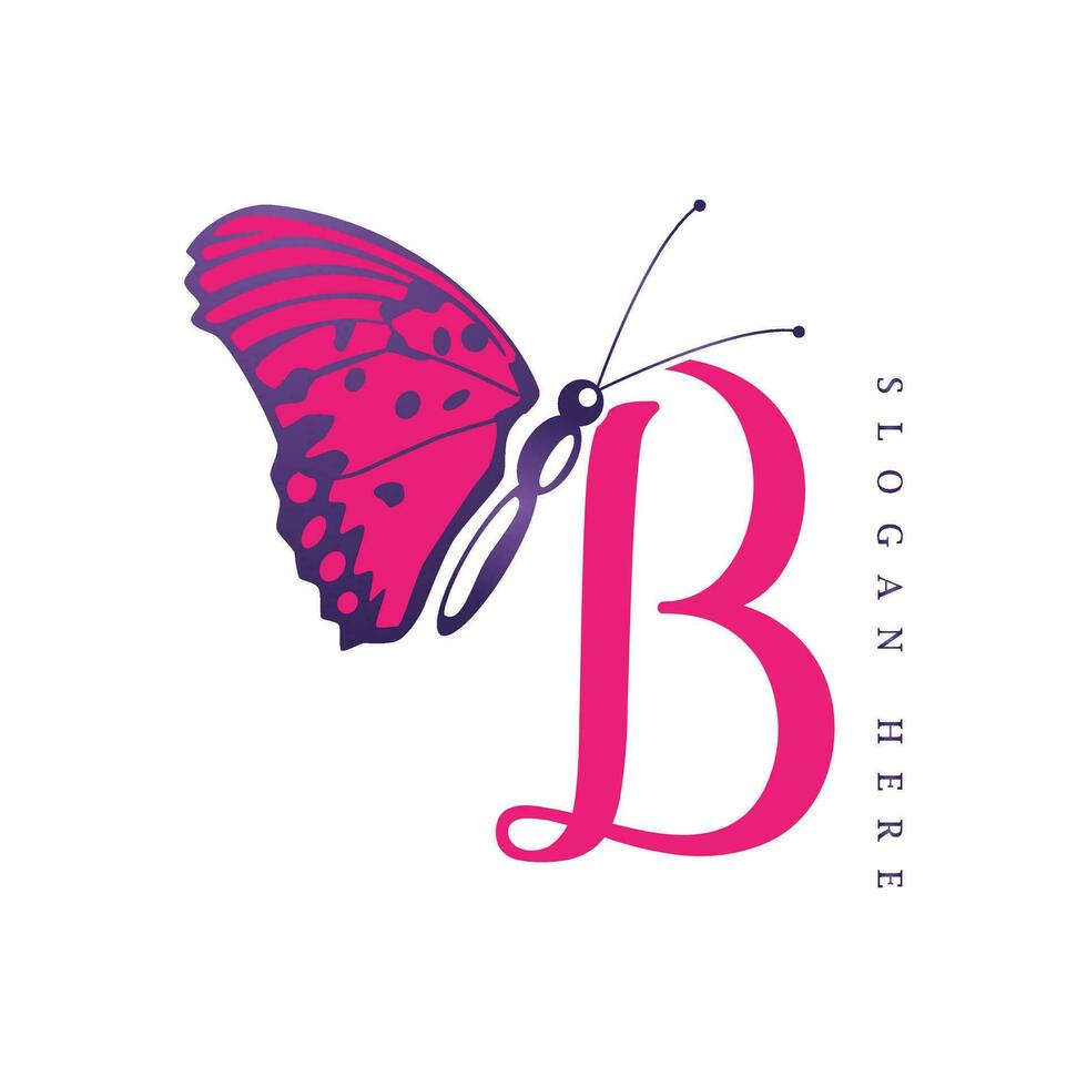 Butterfly logo design vector template, Butterfly logo for beaufy and Spa business