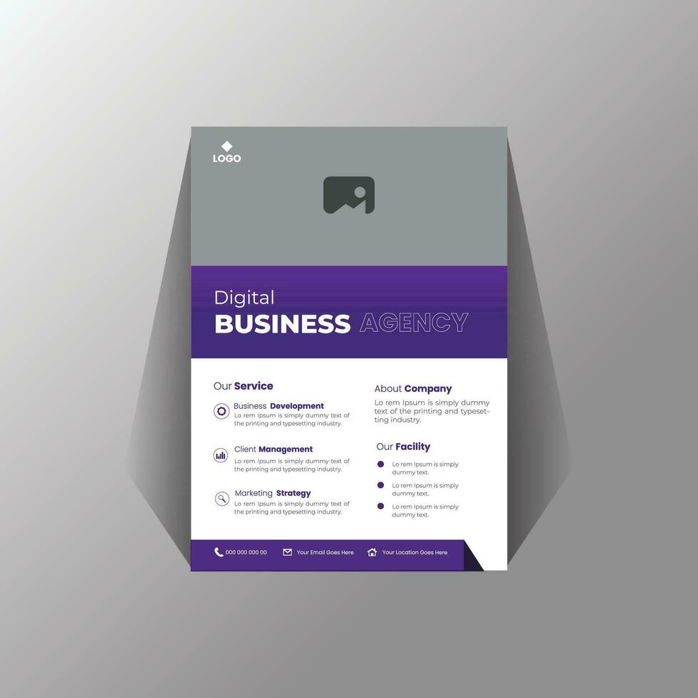 Creative Business Flyer Template Free Vector