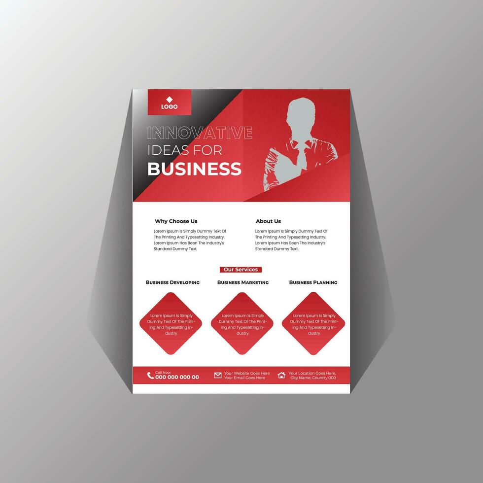 Creative Business Flyer Template Free Vector