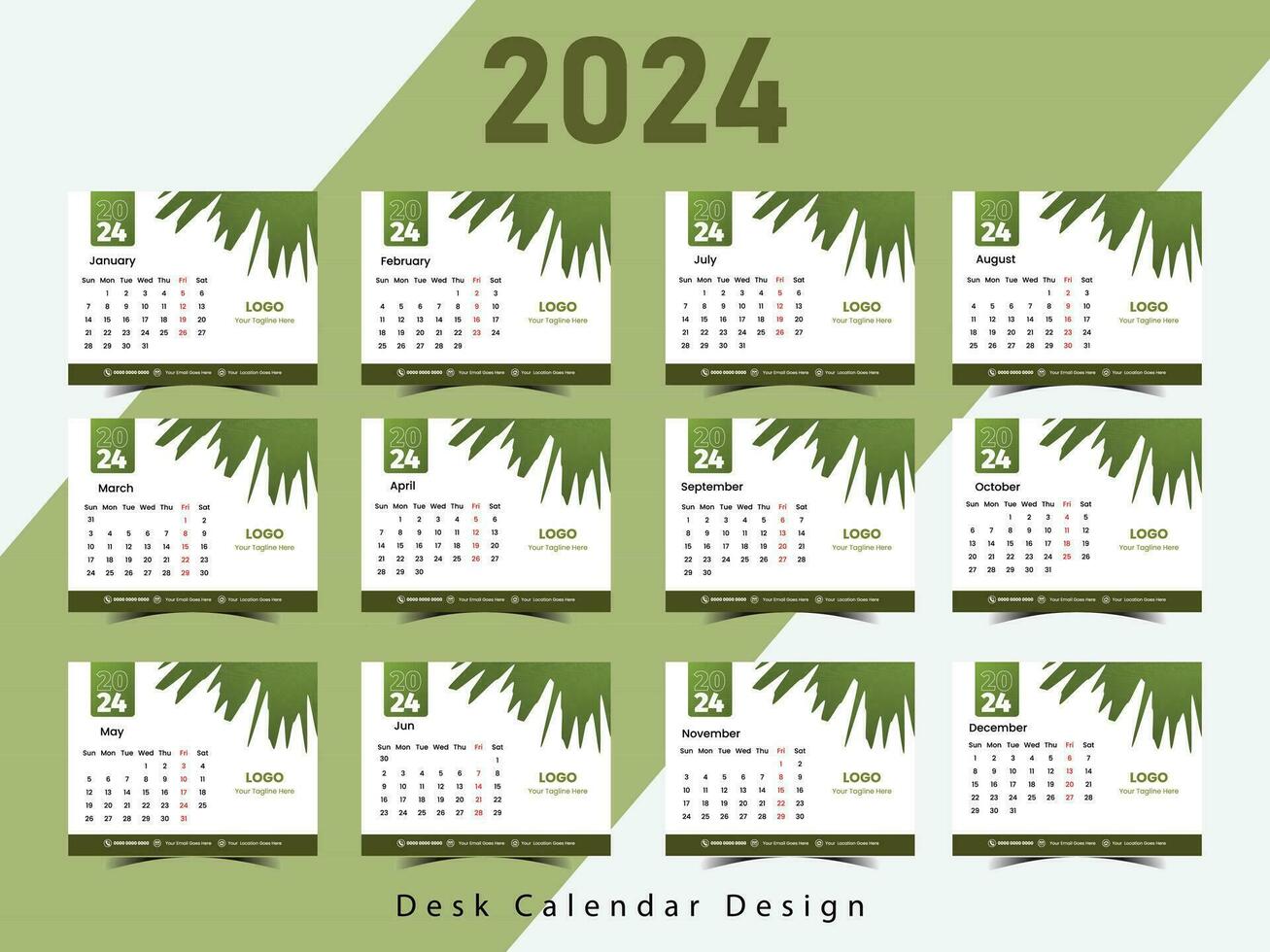 gratis sencillo pared y escritorio calendario diseño modelo. vector