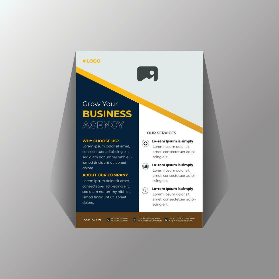 Creative Business Flyer Template Free Vector