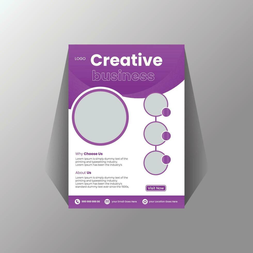 Creative Business Flyer Template Free Vector