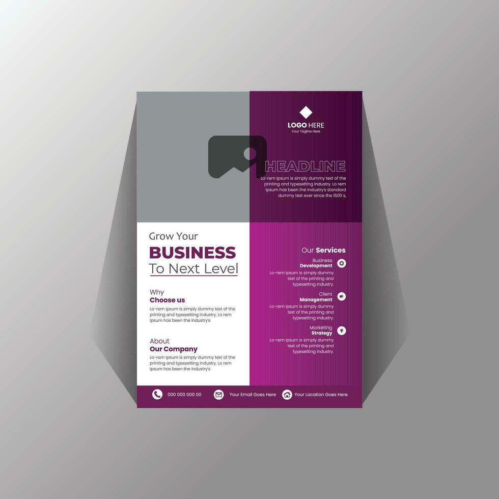 Creative Business Flyer Template Free Vector