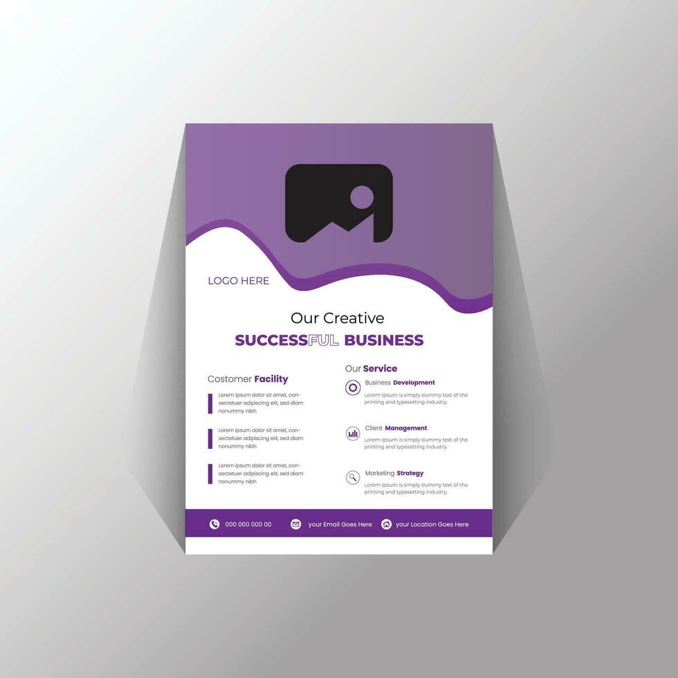 Creative Business Flyer Template Free Vector