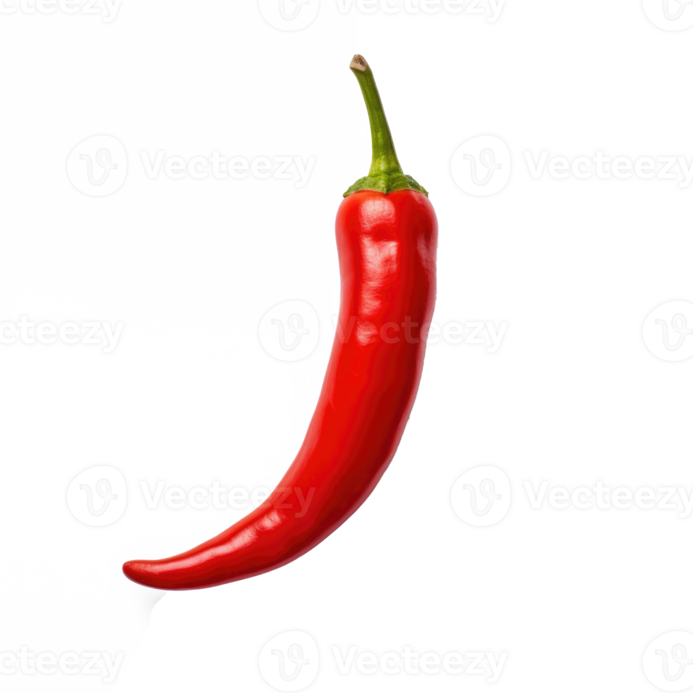 AI generated Red hot chili pepper isolated on transparent background png