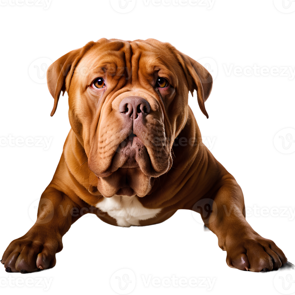 AI generated A joyful Dogue de Bordeaux png