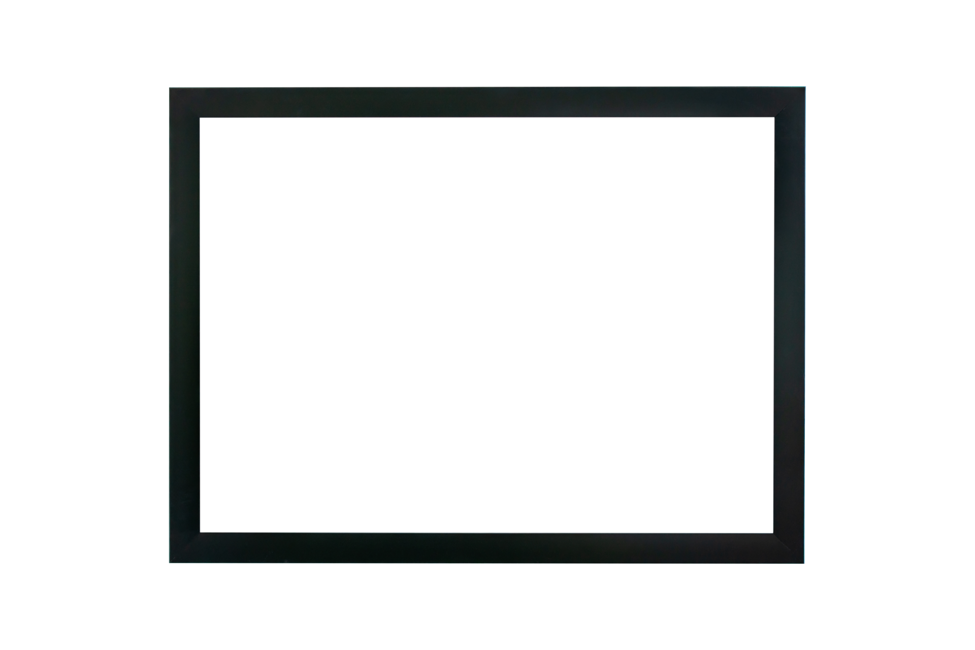 Wooden picture frame, Black picture frame isolated transparency