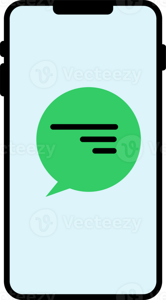 Smartphone text message icon png