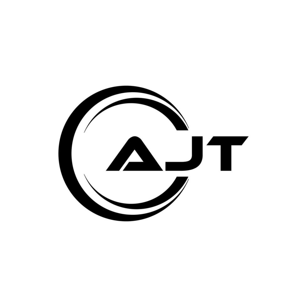 AJT Letter Logo Design, Inspiration for a Unique Identity. Modern Elegance and Creative Design. Watermark Your Success with the Striking this Logo. vector