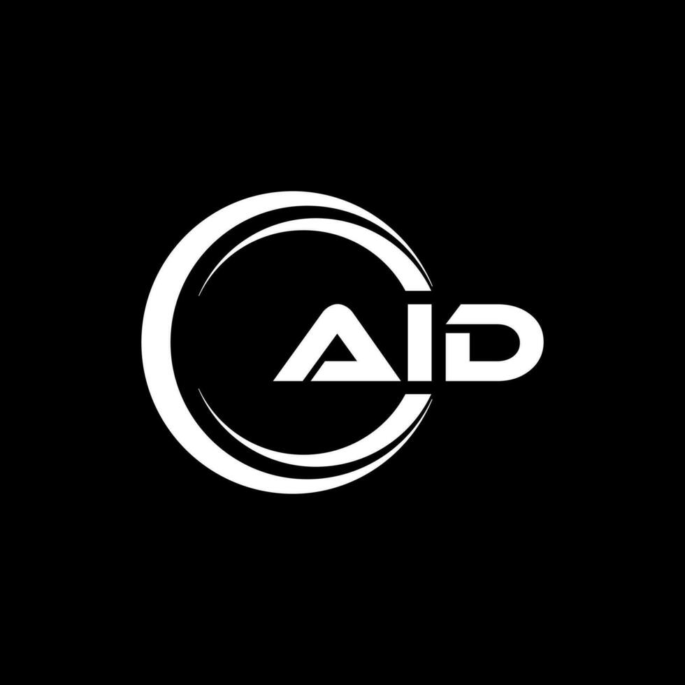 AID Letter Logo Design, Inspiration for a Unique Identity. Modern Elegance and Creative Design. Watermark Your Success with the Striking this Logo. vector