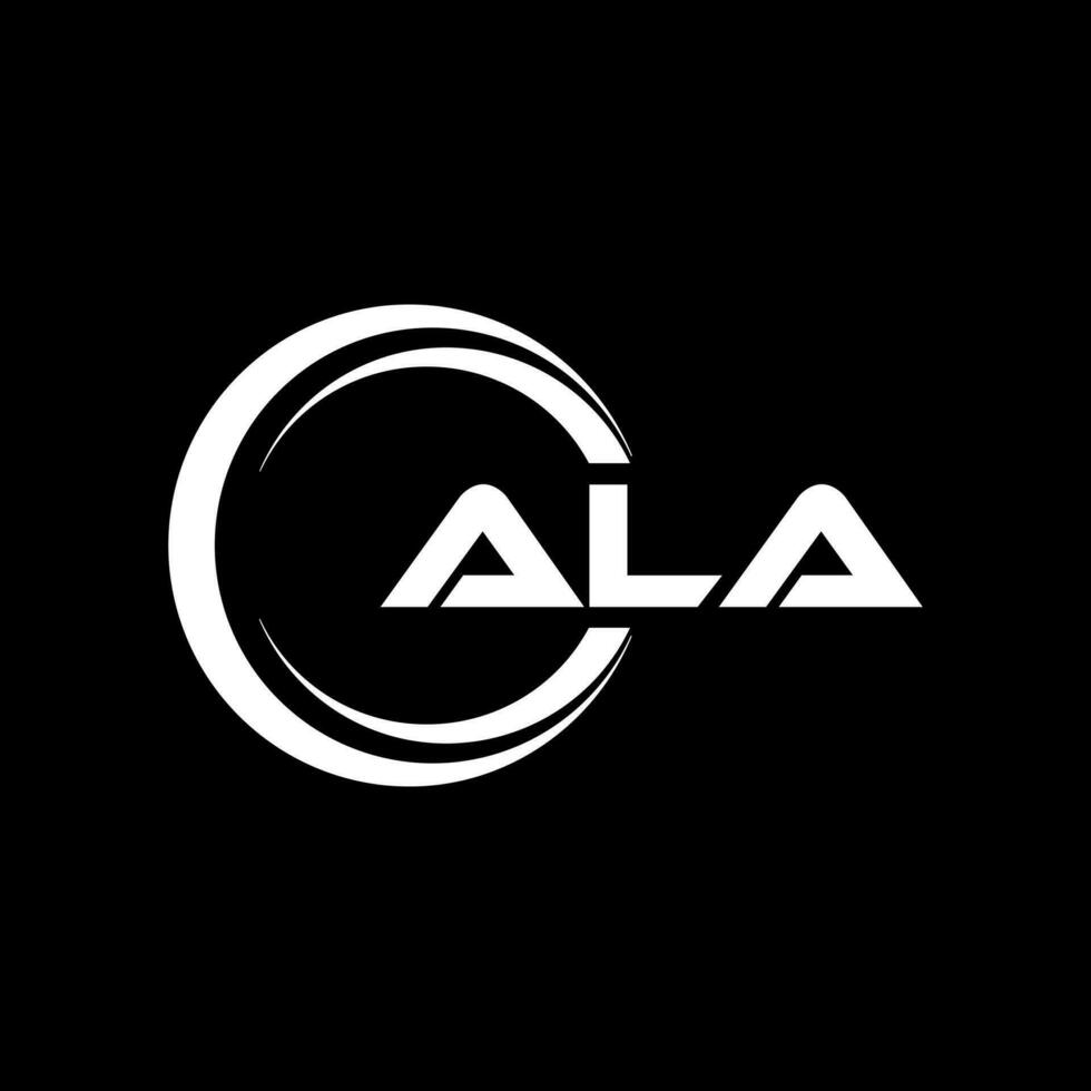 ALA Letter Logo Design, Inspiration for a Unique Identity. Modern Elegance and Creative Design. Watermark Your Success with the Striking this Logo. vector