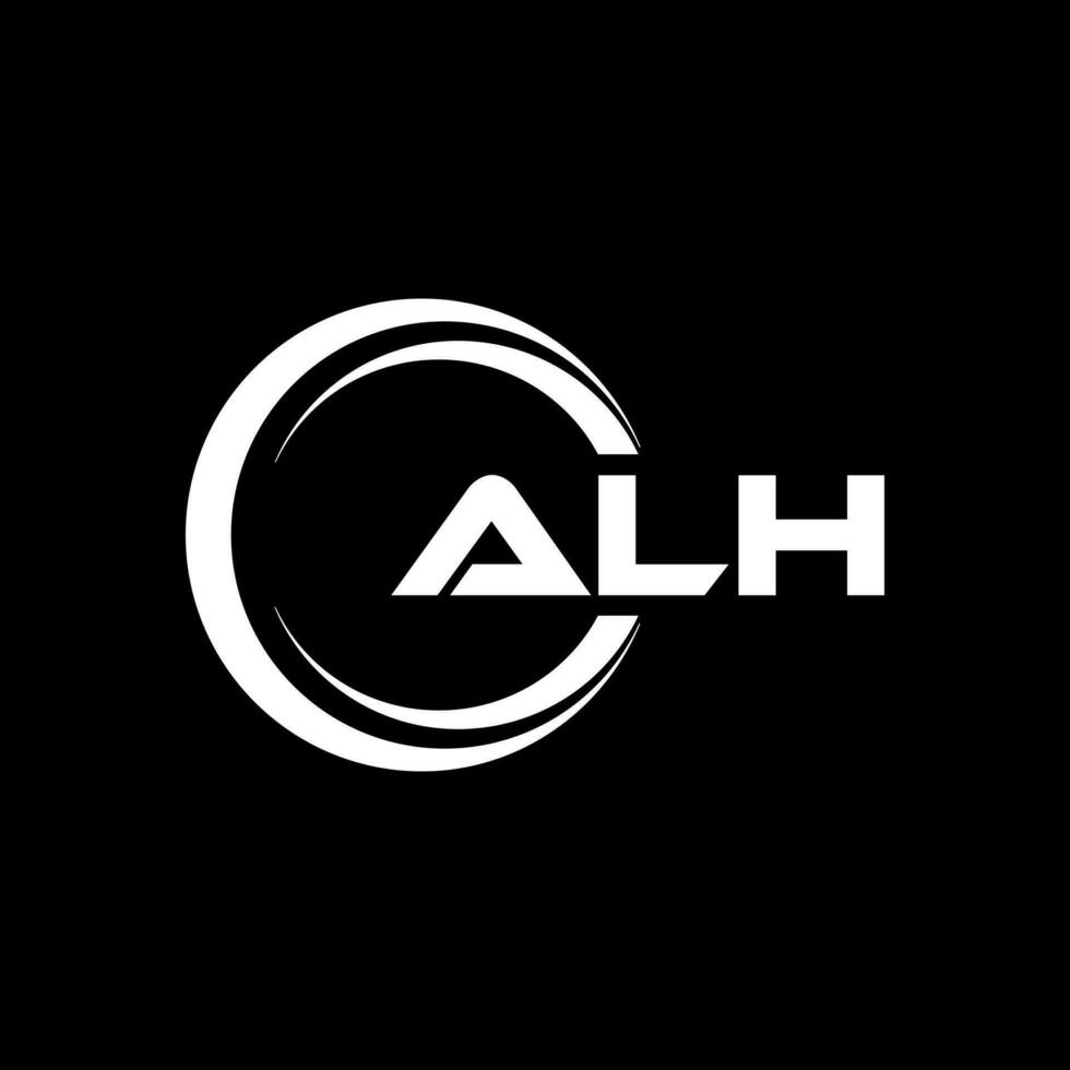 ALH Letter Logo Design, Inspiration for a Unique Identity. Modern Elegance and Creative Design. Watermark Your Success with the Striking this Logo. vector