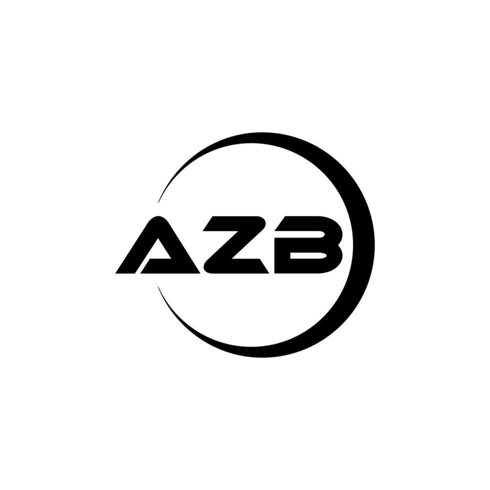 azb letra logo diseño, inspiración para un único identidad. moderno elegancia y creativo diseño. filigrana tu éxito con el sorprendentes esta logo. vector