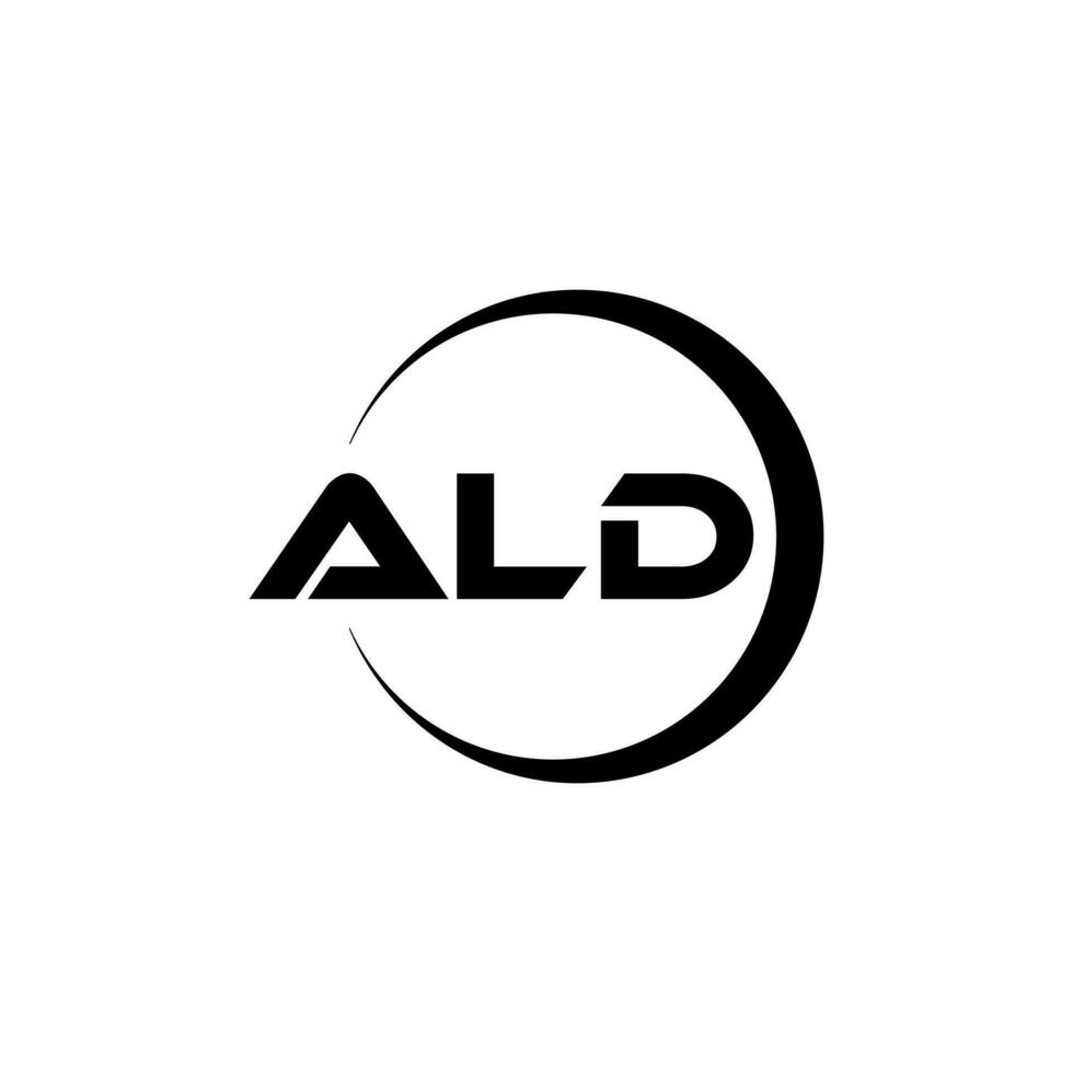 ALD Letter Logo Design, Inspiration for a Unique Identity. Modern Elegance and Creative Design. Watermark Your Success with the Striking this Logo. vector