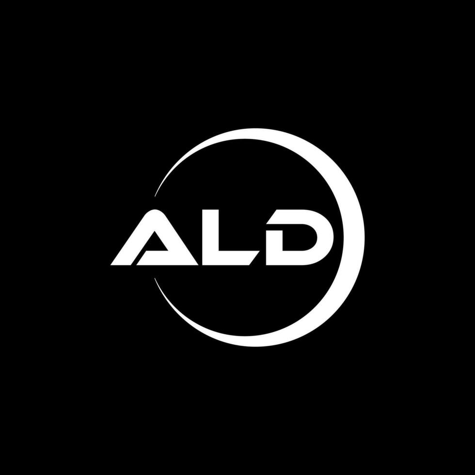 ALD Letter Logo Design, Inspiration for a Unique Identity. Modern Elegance and Creative Design. Watermark Your Success with the Striking this Logo. vector