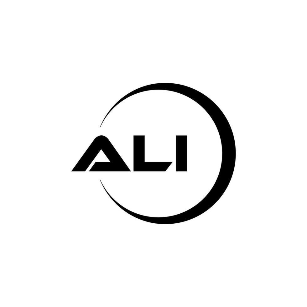 ALI Letter Logo Design, Inspiration for a Unique Identity. Modern Elegance and Creative Design. Watermark Your Success with the Striking this Logo. vector