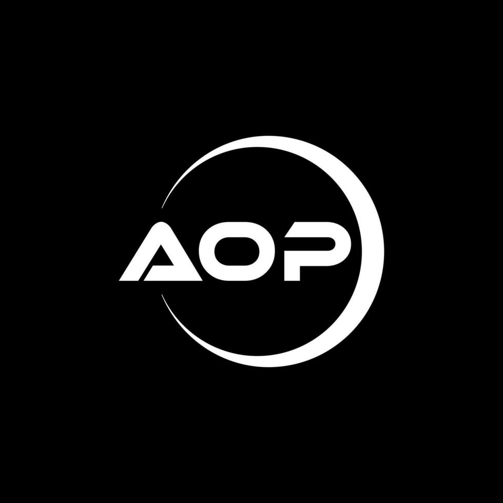 aop letra logo diseño, inspiración para un único identidad. moderno elegancia y creativo diseño. filigrana tu éxito con el sorprendentes esta logo. vector