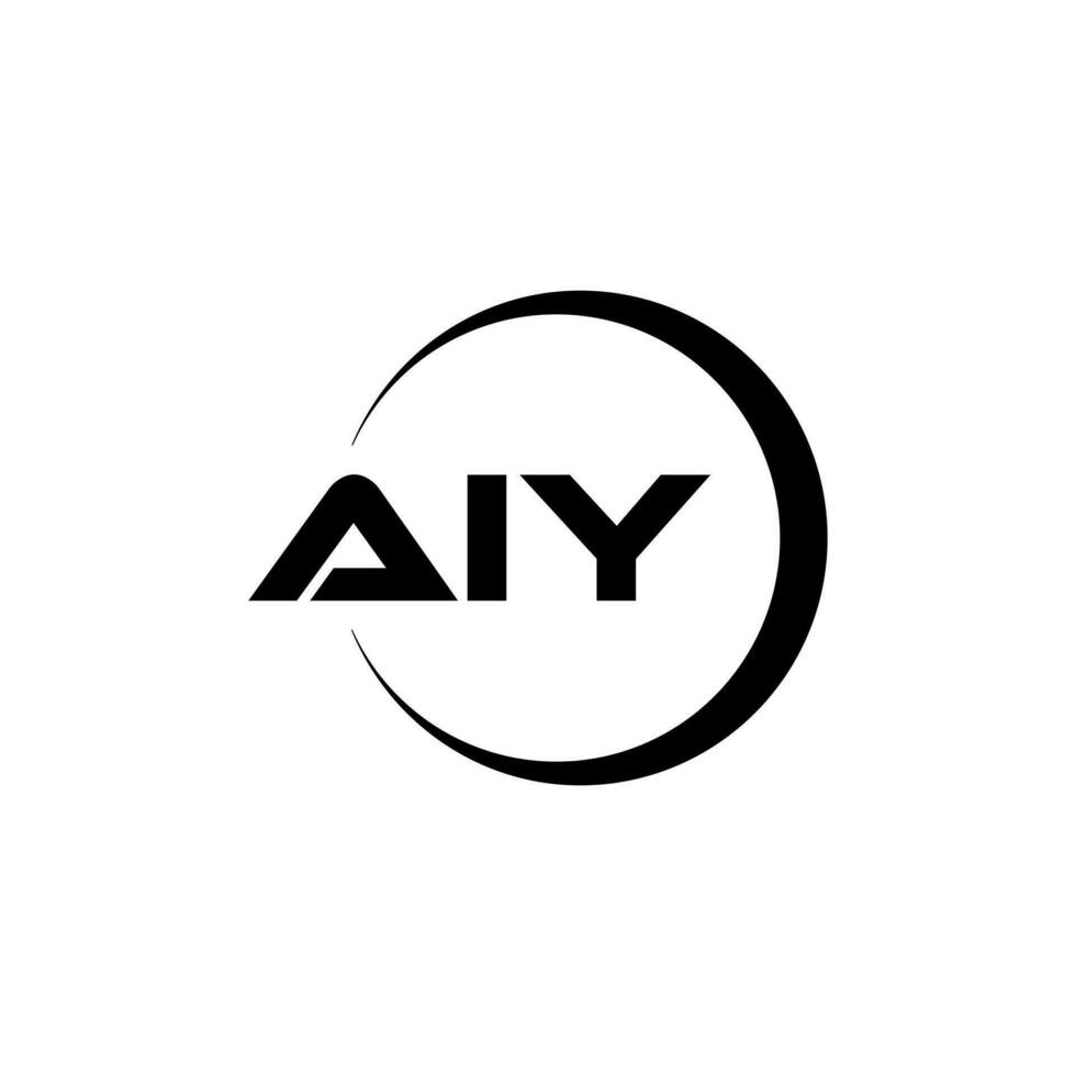 AIY Letter Logo Design, Inspiration for a Unique Identity. Modern Elegance and Creative Design. Watermark Your Success with the Striking this Logo. vector