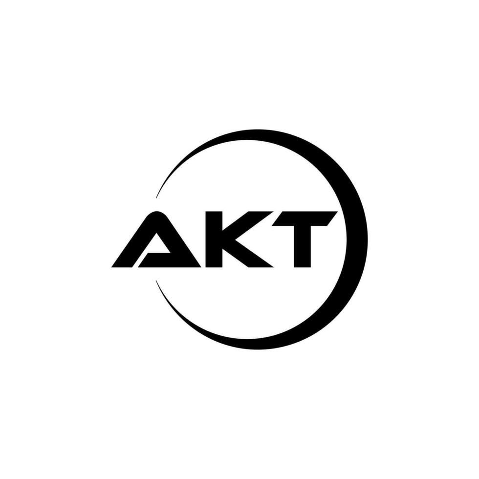 AKT Letter Logo Design, Inspiration for a Unique Identity. Modern Elegance and Creative Design. Watermark Your Success with the Striking this Logo. vector