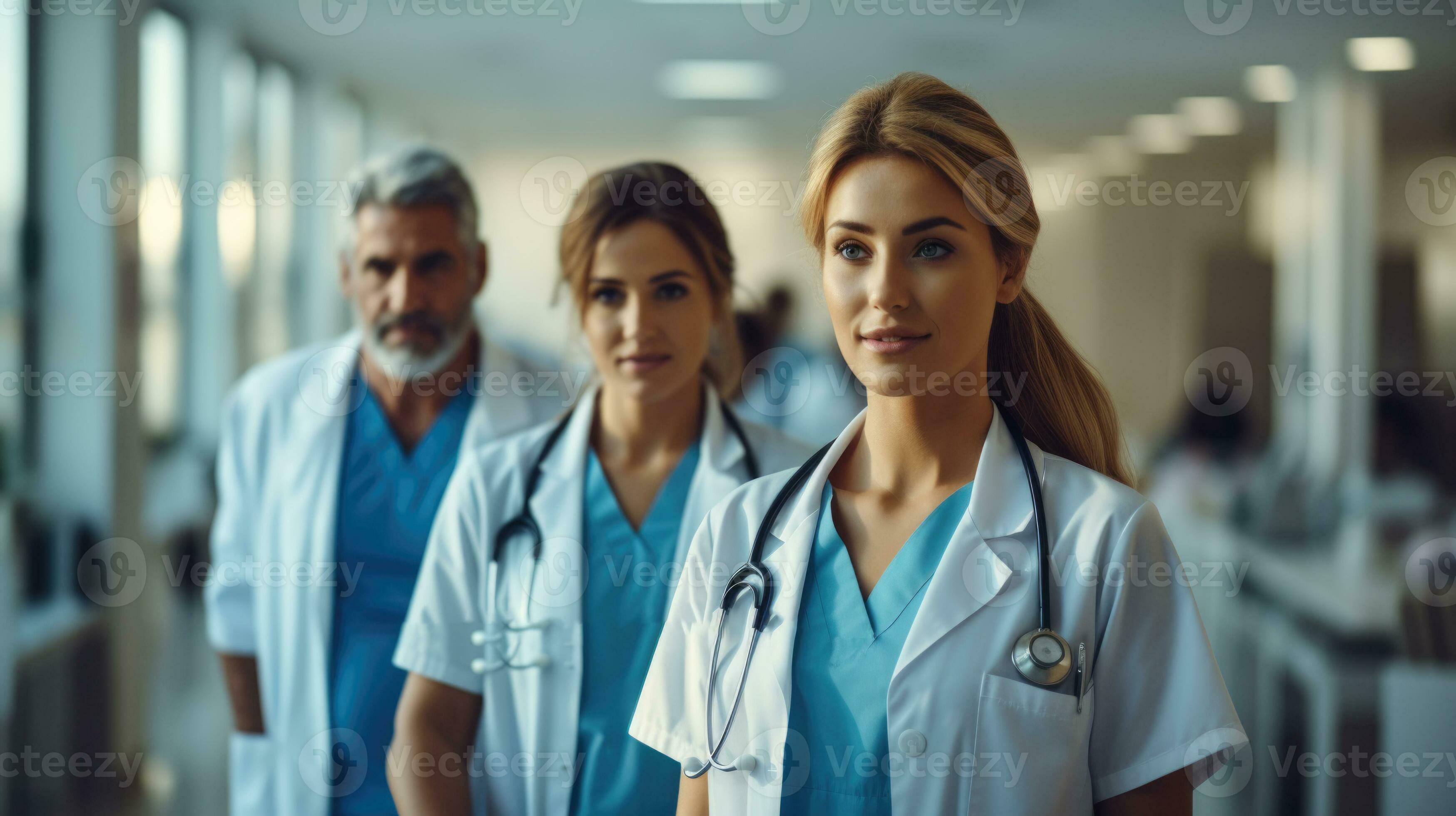 AI generated Realistic Digital Healthcare Image Doctor and Nurse Woman ... Circuit Diagram