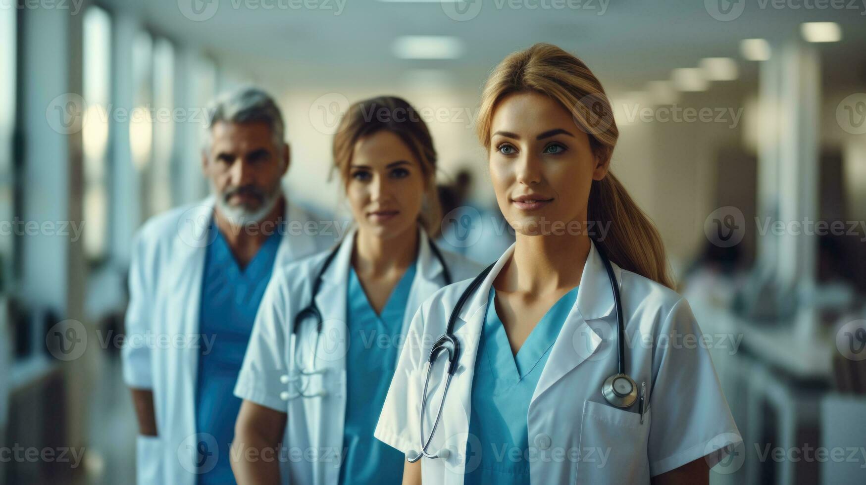 AI generated Realistic Digital Healthcare Image Doctor and Nurse Woman ... Circuit Diagram