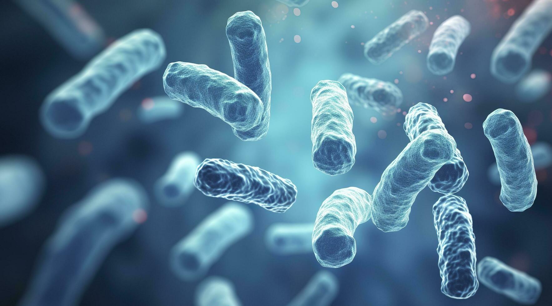 AI generated Legionella pneumophila Bacteria. Medical 3d illustration. AI Generated photo