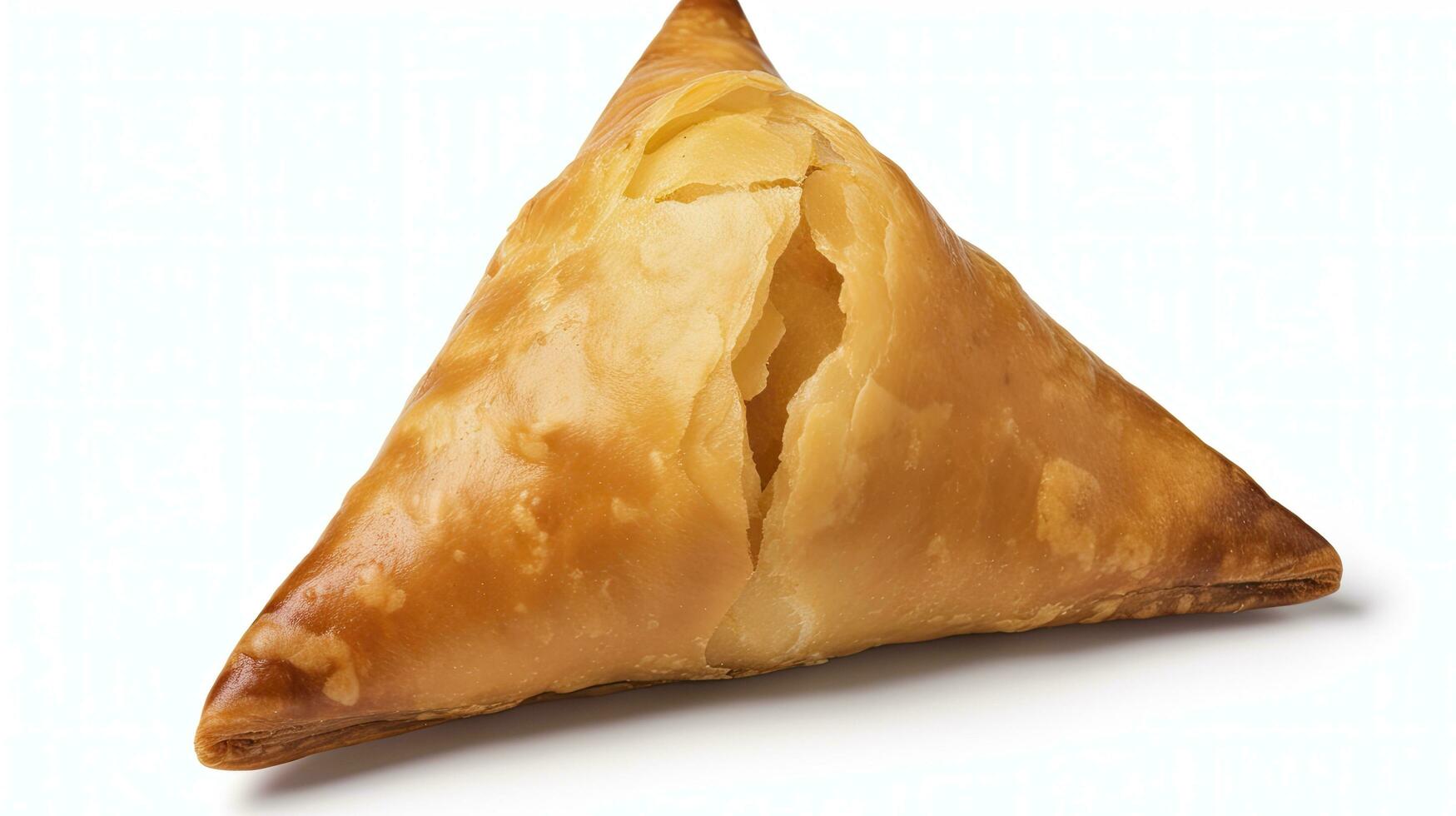 ai generado sabroso samosa aislado en blanco antecedentes. ai generado. foto