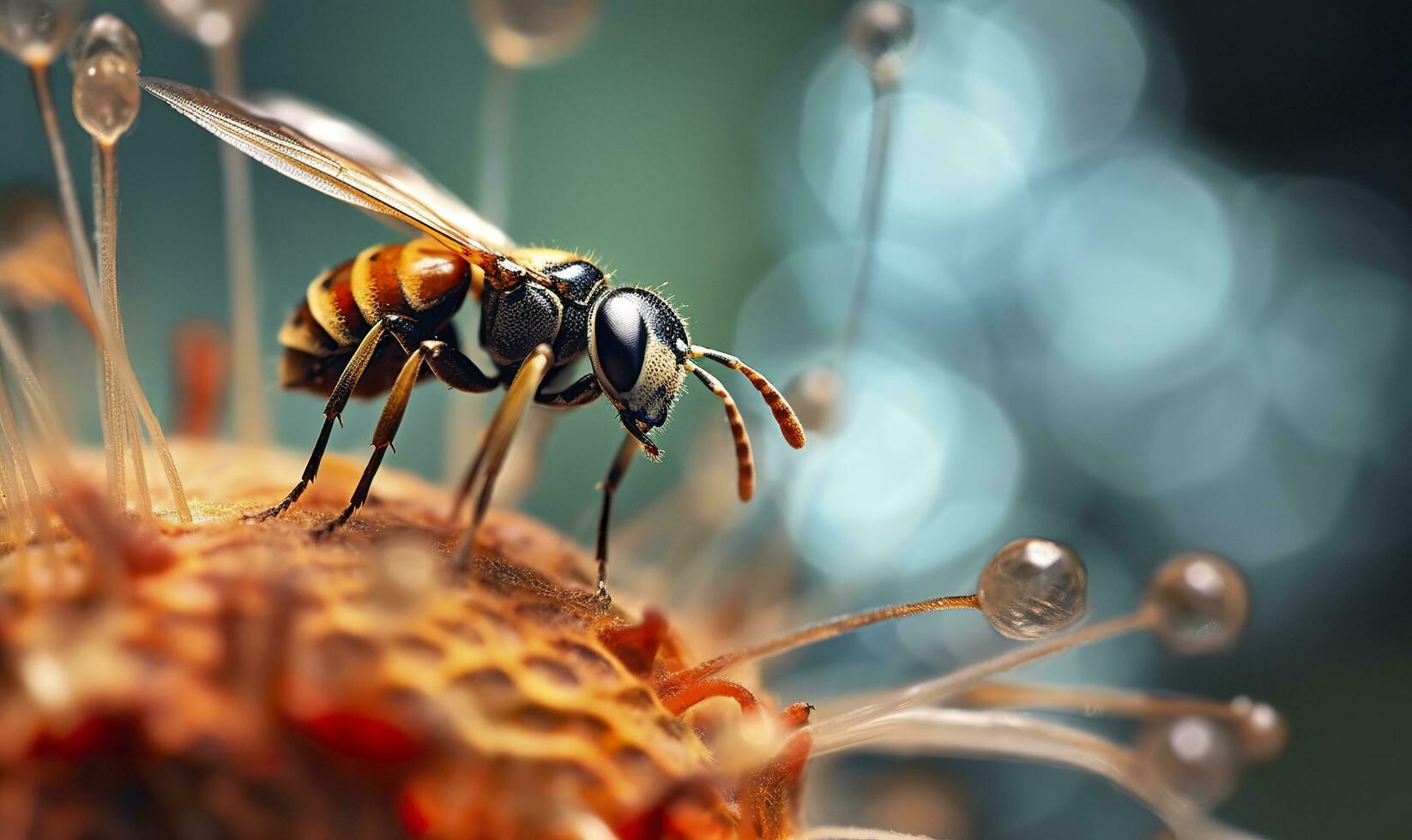 AI generated Freedom Macro photography. AI Generated photo