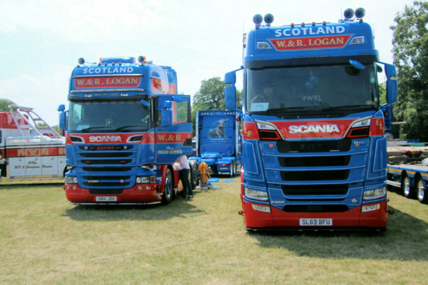 Whitchurch in the UK in JUne 2023. A view of a Truck at a Truck Show in Whitchurch Shropshire photo