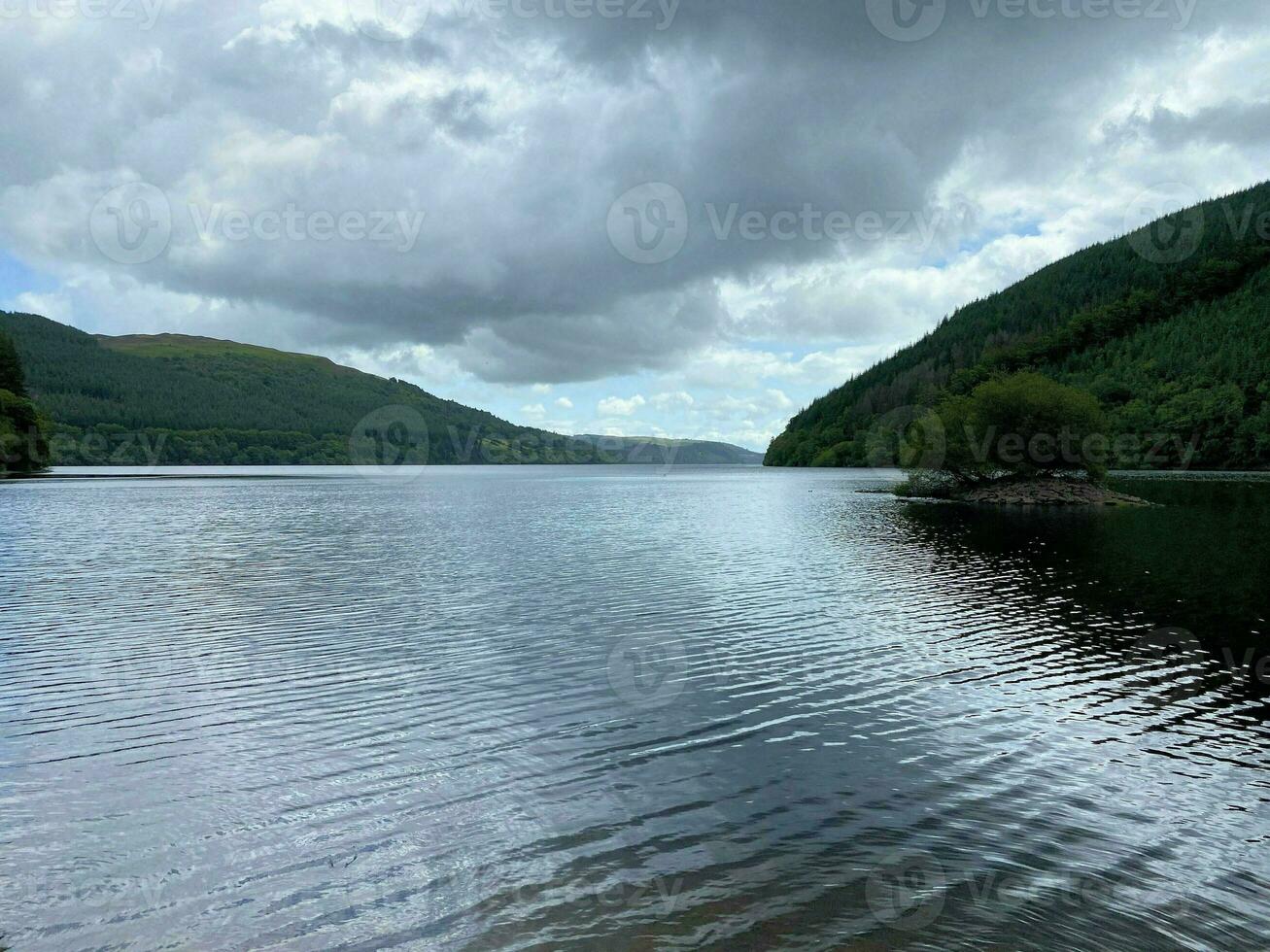 A view of the North Wales Countryside at Lake Vyrnwy photo