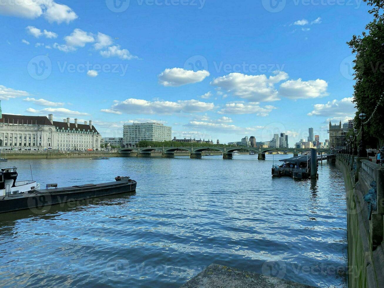 A view of the River Thames in London photo