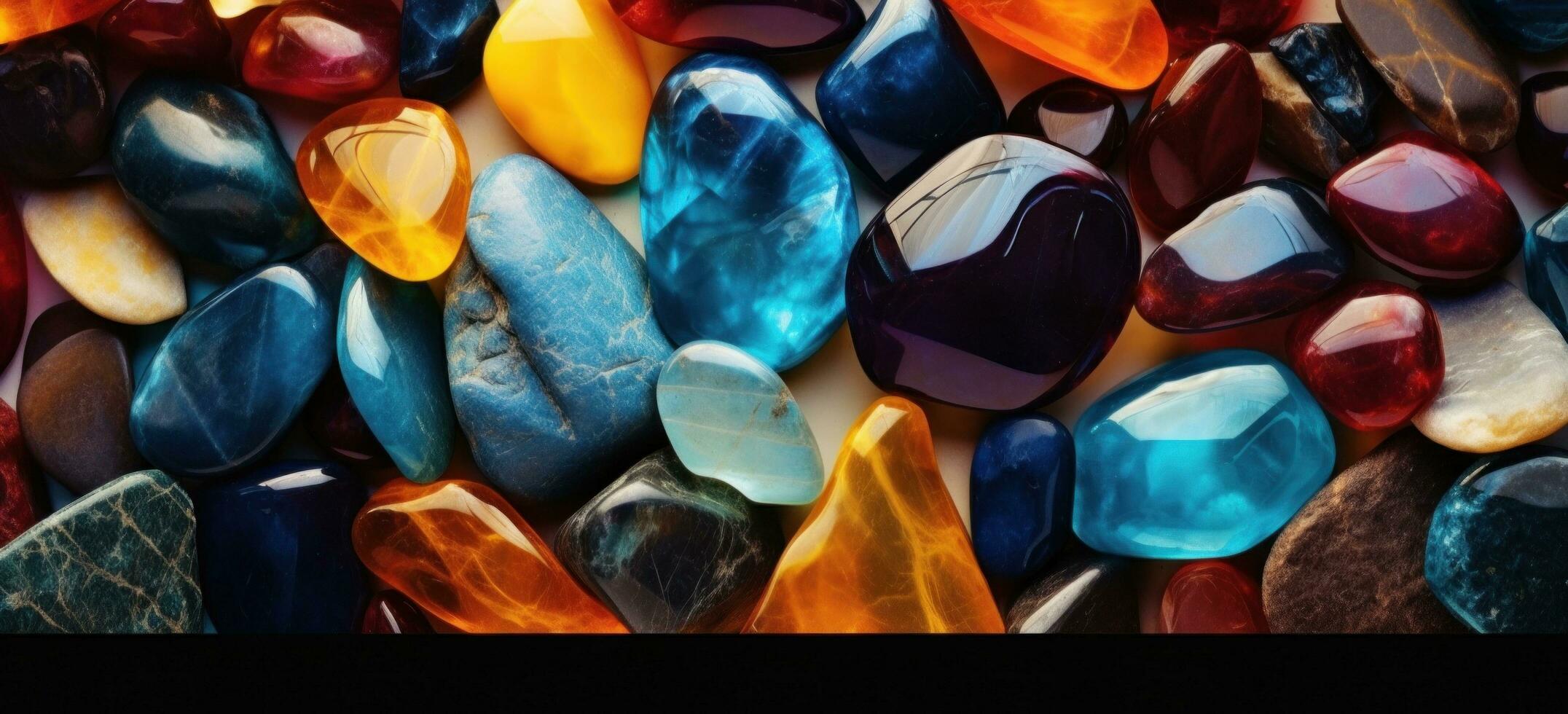 AI generated rock, colored rocks, gemstones, wallpaper, photo