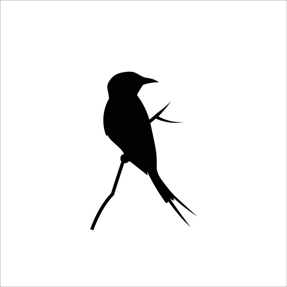Bird silhouette stock vector illustration