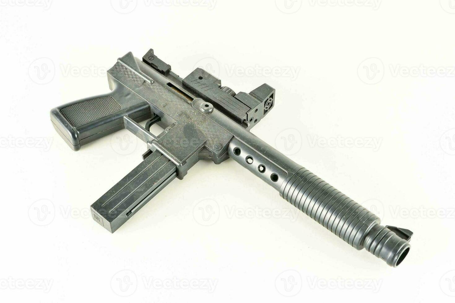 a gun on a white background photo