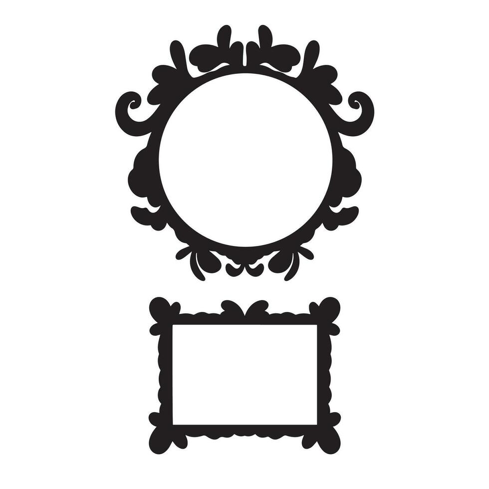 Set of Vintage frames, Ornamental classic frames 35550921 Vector Art at