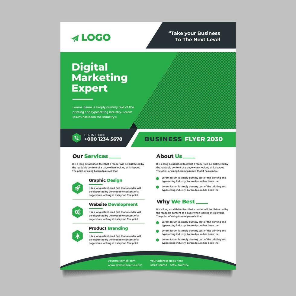 Front and back cover of a modern business brochure layout or flayer template, Layout, brochure, template, flayer, magazine, cover design for annual report, can use for business or your event vector