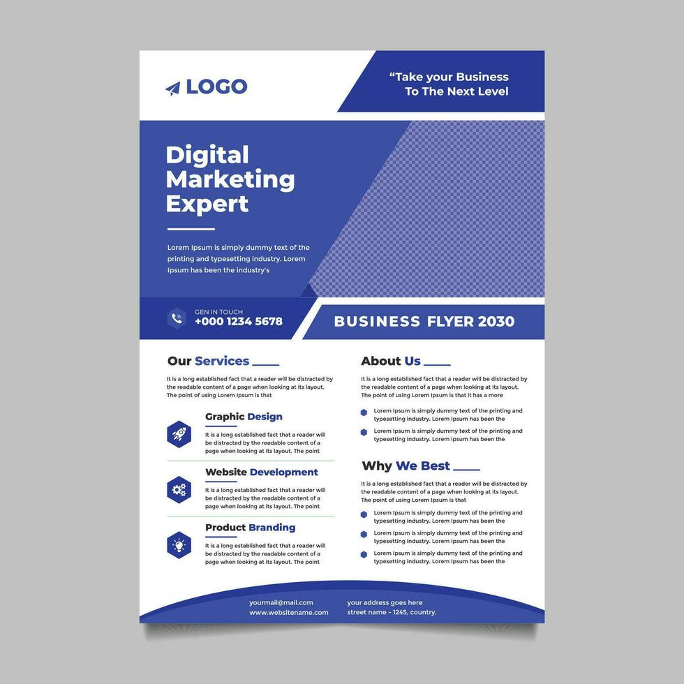 Front and back cover of a modern business brochure layout or flayer template, Layout, brochure, template, flayer, magazine, cover design for annual report, can use for business or your event vector