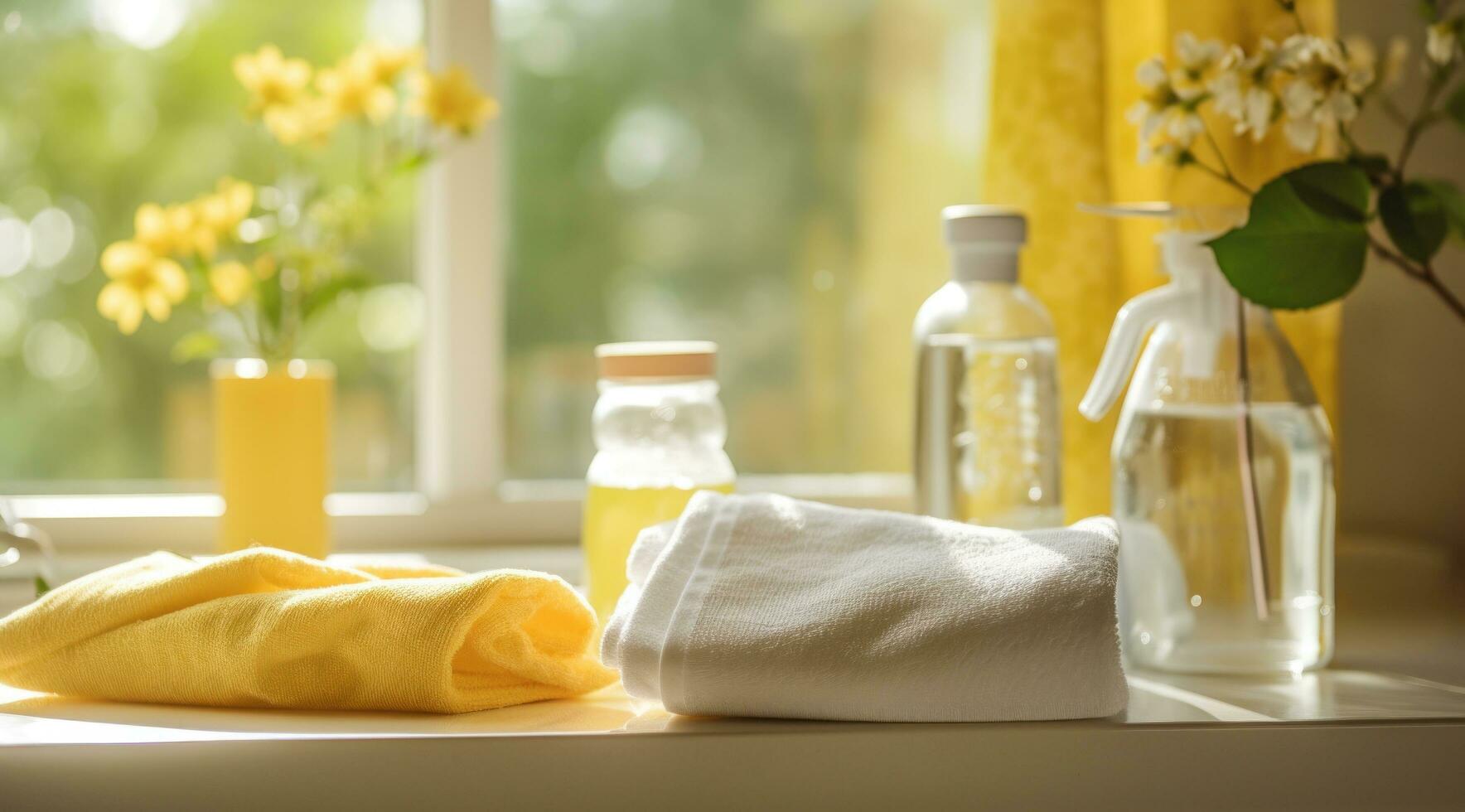 AI generated cleaning supplies how to use them and when photo
