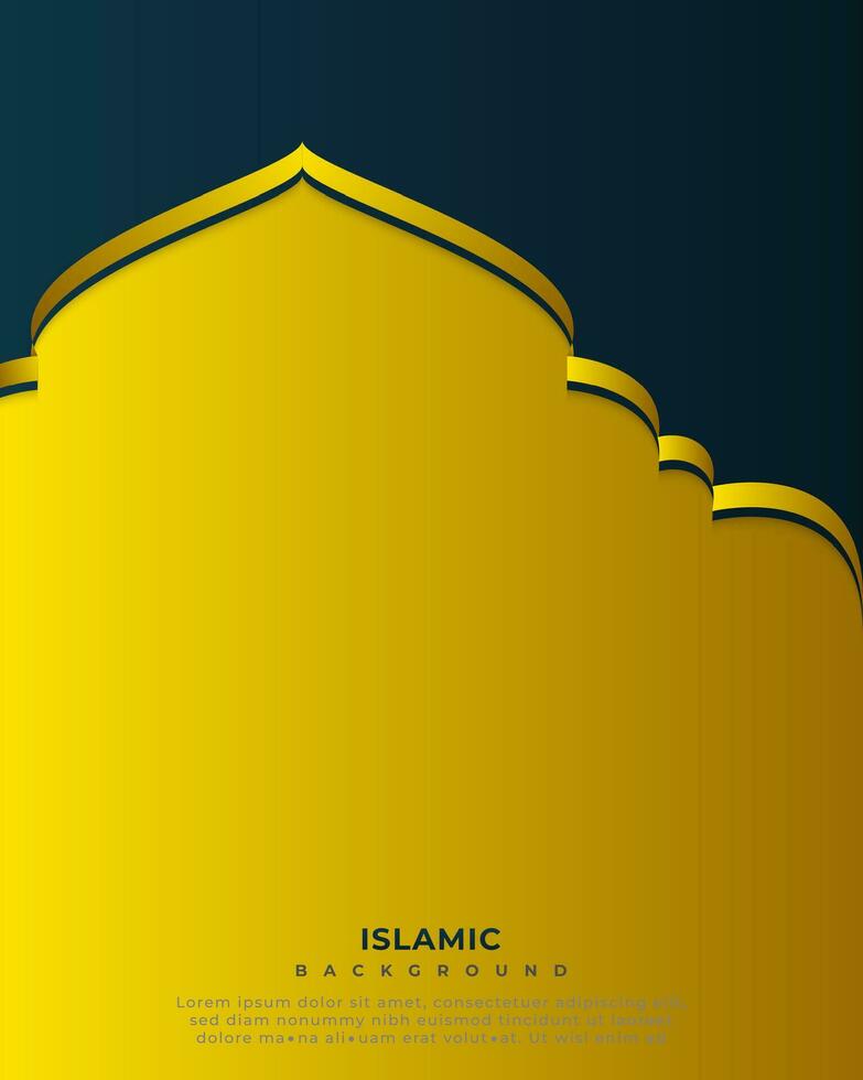 Simple gradient islamic background vector