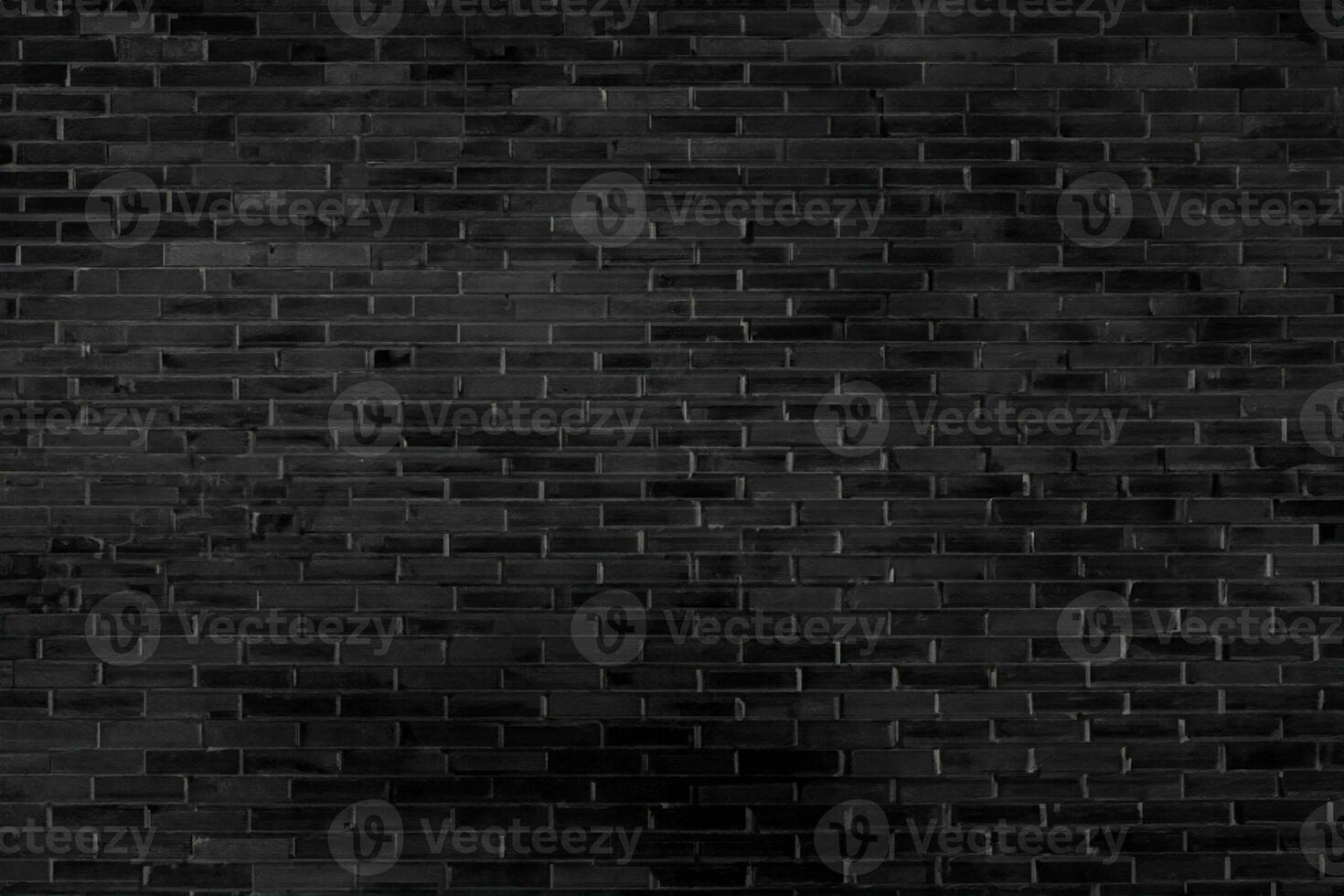 Abstract black brick wall pattern background and black backdrop, Blank copy space. photo