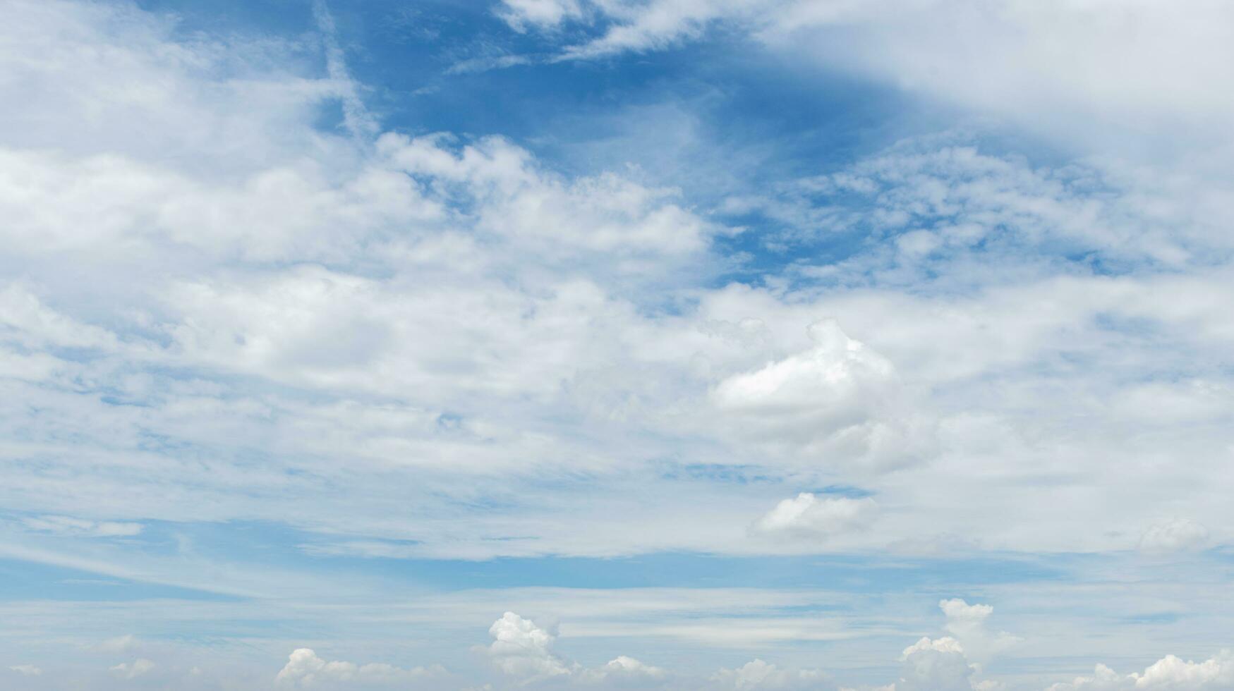 Blue sky with cloud background photo