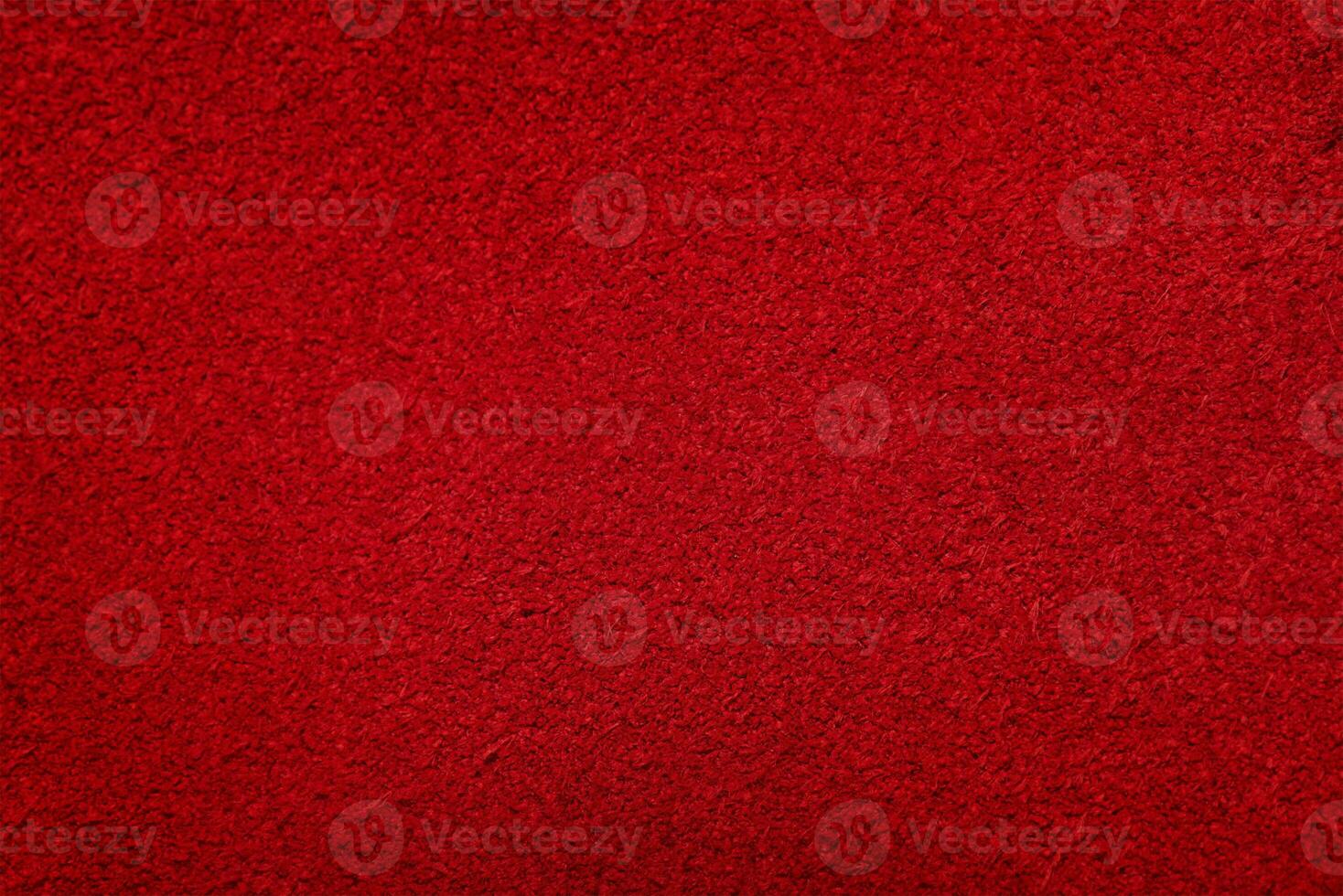 Macro texture of red suede. Red suede leather background. photo