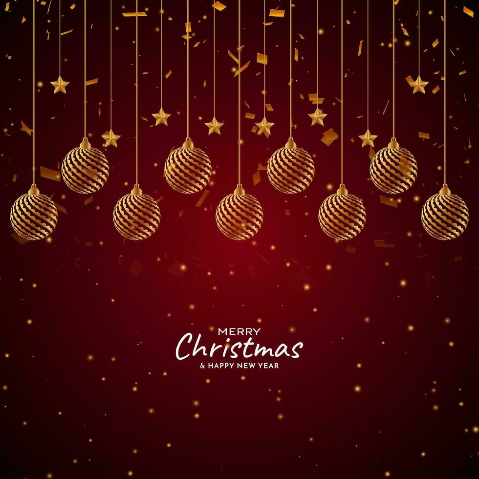 Merry Christmas festival greeting card modern design vector