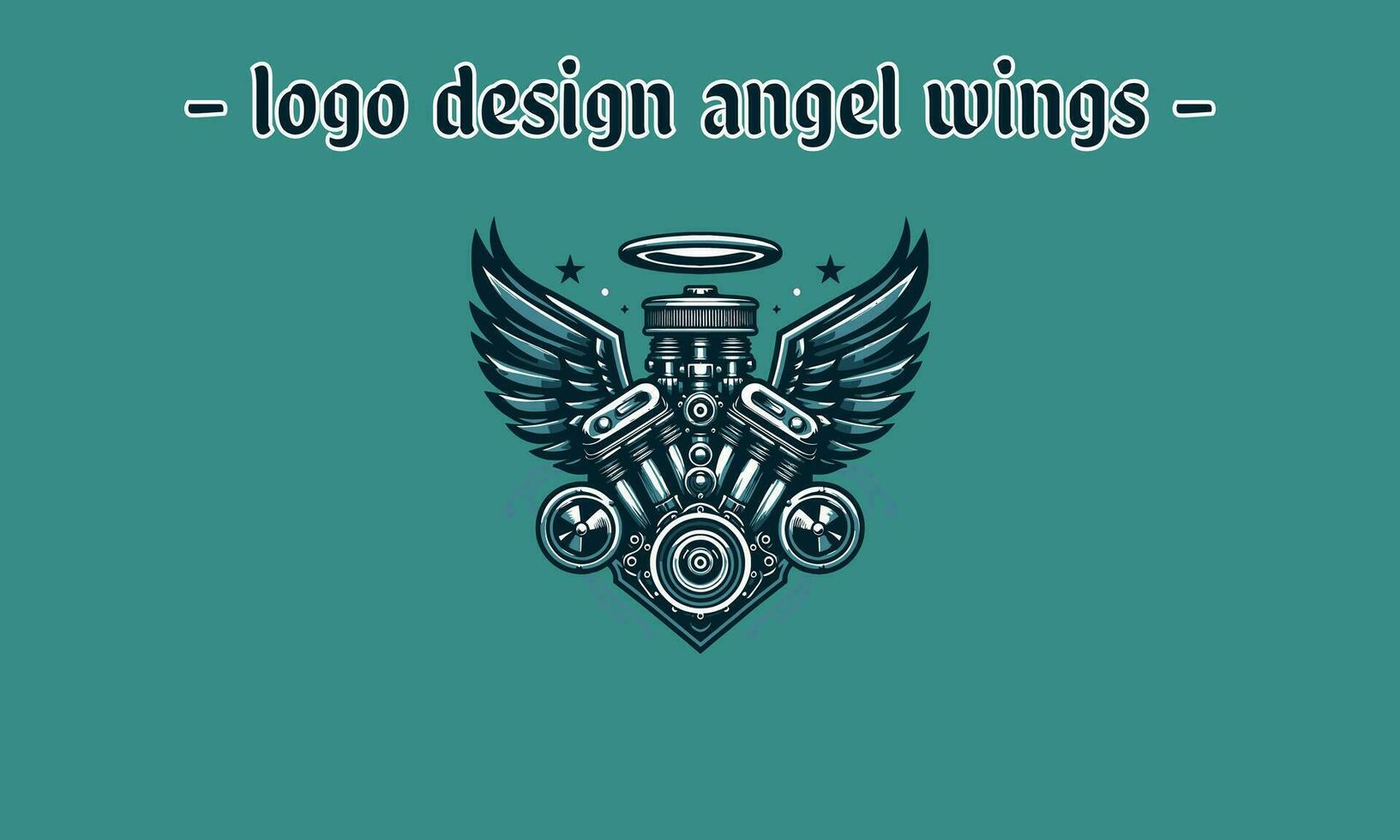 engine with wings vector illustration flat design