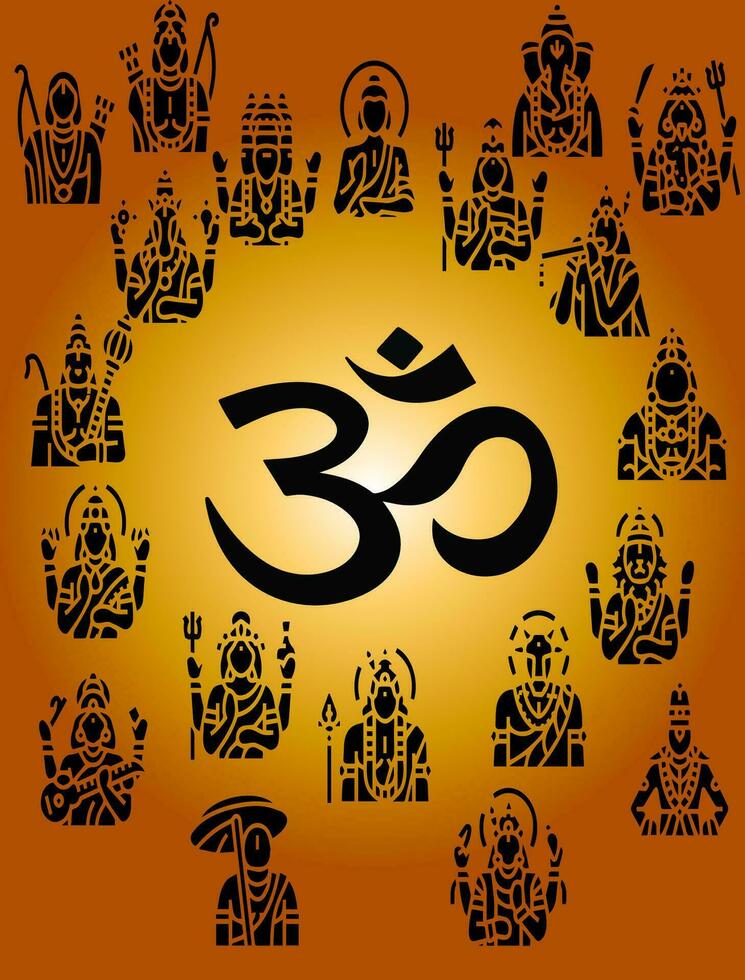 Hindu God Elements vector
